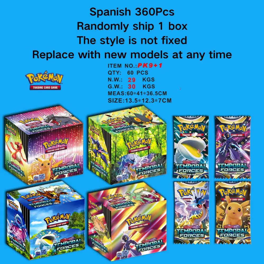 Pokémon kaarten box 360 stuks TCG: Scarlet & Violet - Stellar Crown Evolutie Booster (Engels of Spaanstalig)