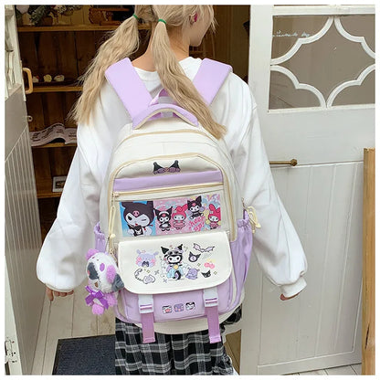 Sanrio Hello Kitty My Melody Rugzak met ruime capaciteit