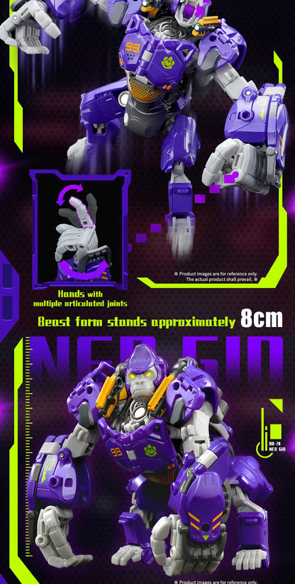 Officiële 52TOYS Beastbox BB-70 NEO GIO – Verzamelfiguur met Converteerbare Functie