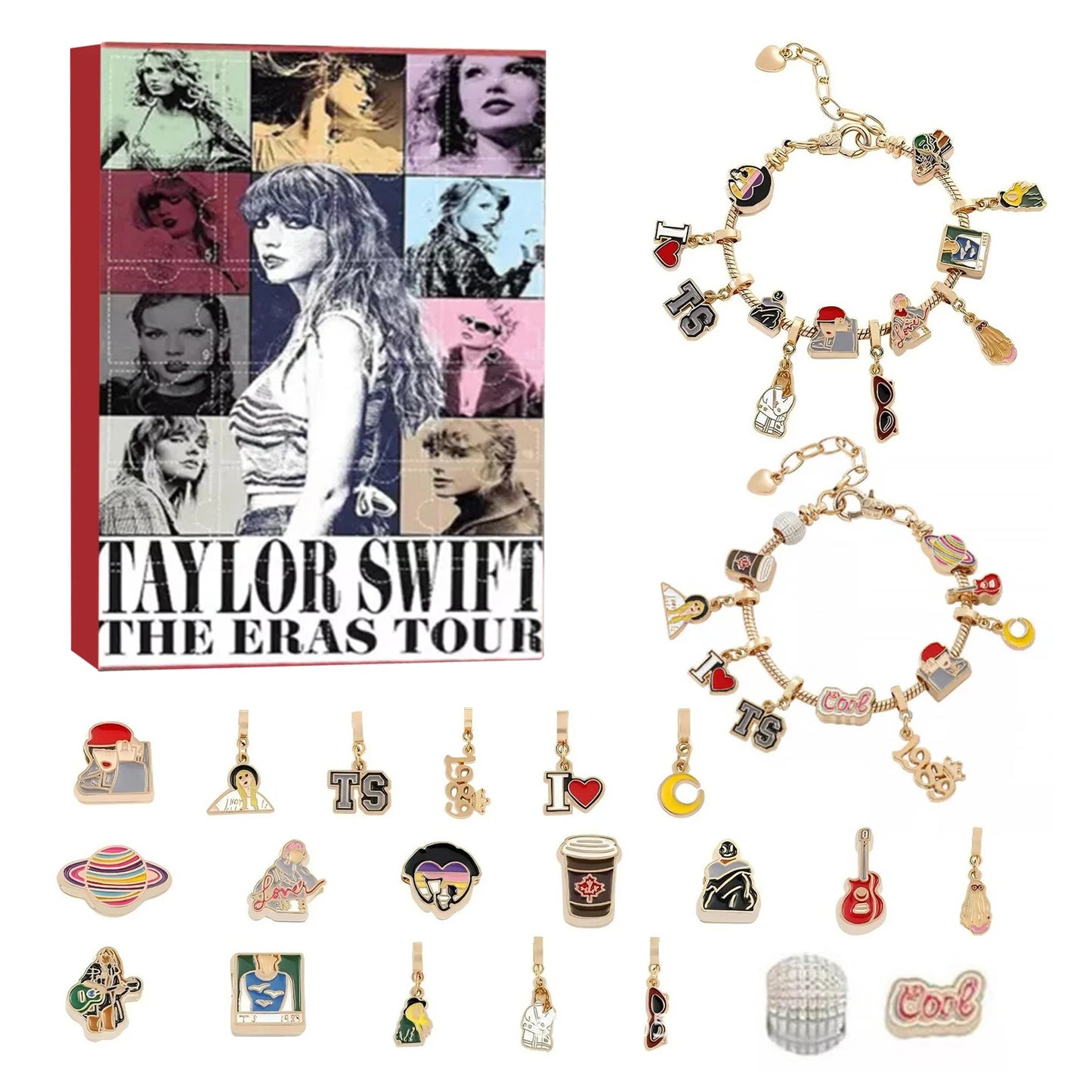 Taylor Swift Charm Adventskalender 2025 – Verzamel Bedels