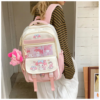 Sanrio Hello Kitty My Melody Rugzak met ruime capaciteit