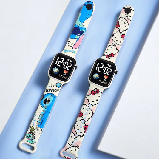 Nieuwe Stitch Kinderhorloges Hello Kitty Digitale Horloge