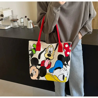 Disney Mickey Mouse Canvas Schoudertas – Grote Inhoud