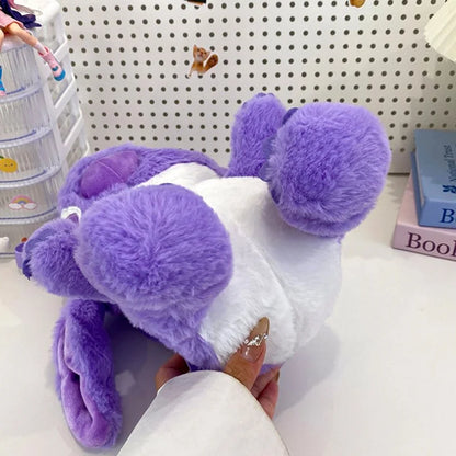 Kawaii Lilo En Stitch Pluche Rugzak – Schattig Cartoon Ontwerp Met Grote Capaciteit