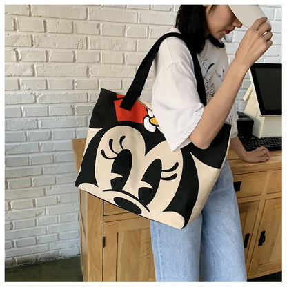 Disney Mickey Minnie Mouse Canvas Tas - Grote Ruimte