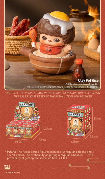 Officiële POP MART PUCKY The Feast Series Mystery Box – Schattige Verassingsspeelgoed Figuren