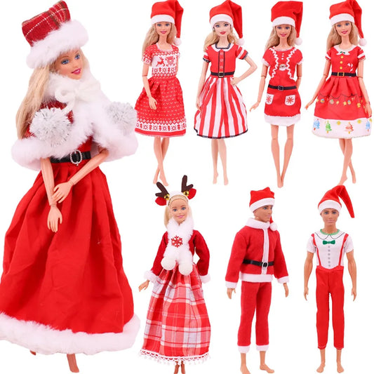 Barbie Kleding en Kerstaccessoires voor Ken Poppen