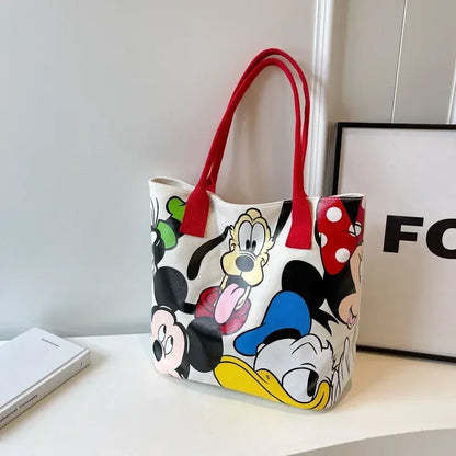 Disney Mickey Mouse Canvas Schoudertas – Grote Inhoud