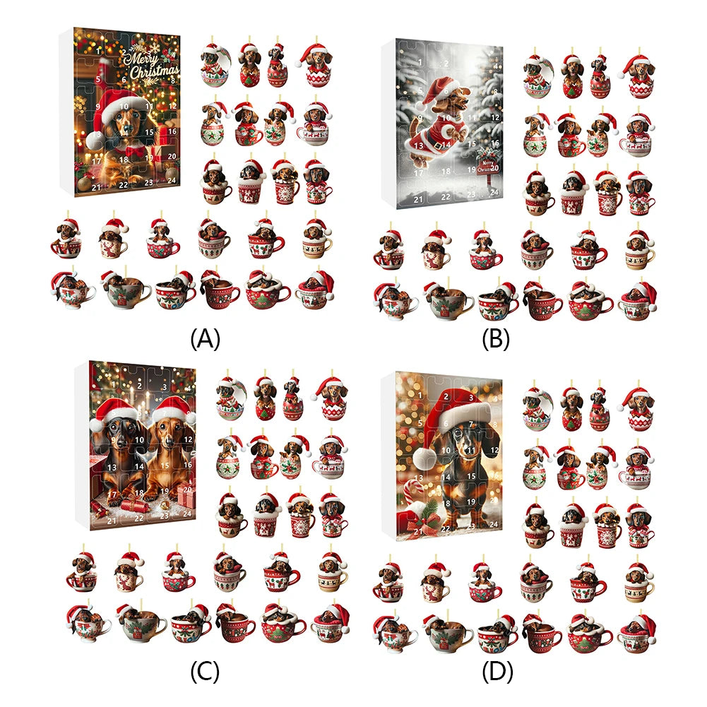 Schattige Teckel Adventskalender 2025