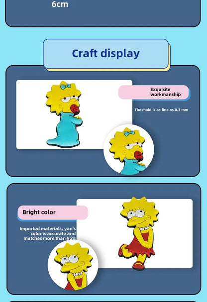5 Stuks Simpsons Homer Magneten voor Persoonlijke Decoratie