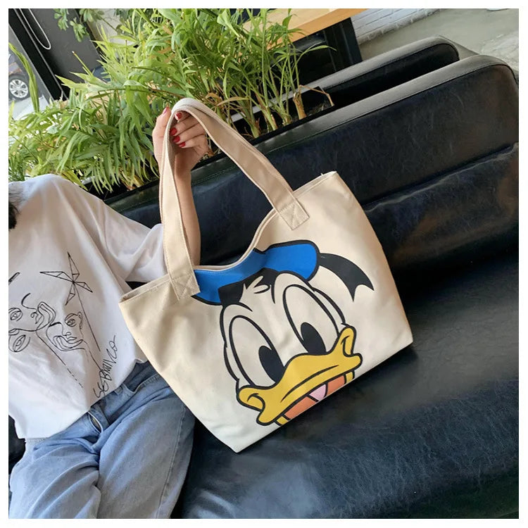 Disney Mickey Minnie Mouse Canvas Tas - Grote Ruimte