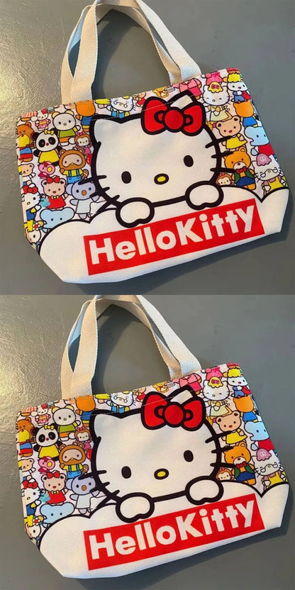 Sanrio Hello Kitty Canvas Tas – Lichtgewicht en Groot