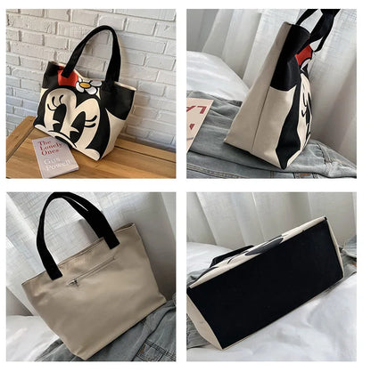 Disney Mickey Minnie Mouse Canvas Tas - Grote Ruimte