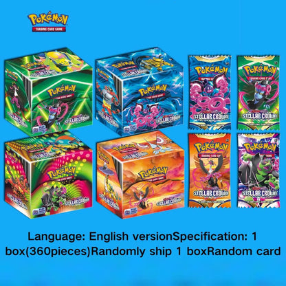 Pokémon kaarten box 360 stuks TCG: Scarlet & Violet - Stellar Crown Evolutie Booster (Engels of Spaanstalig)