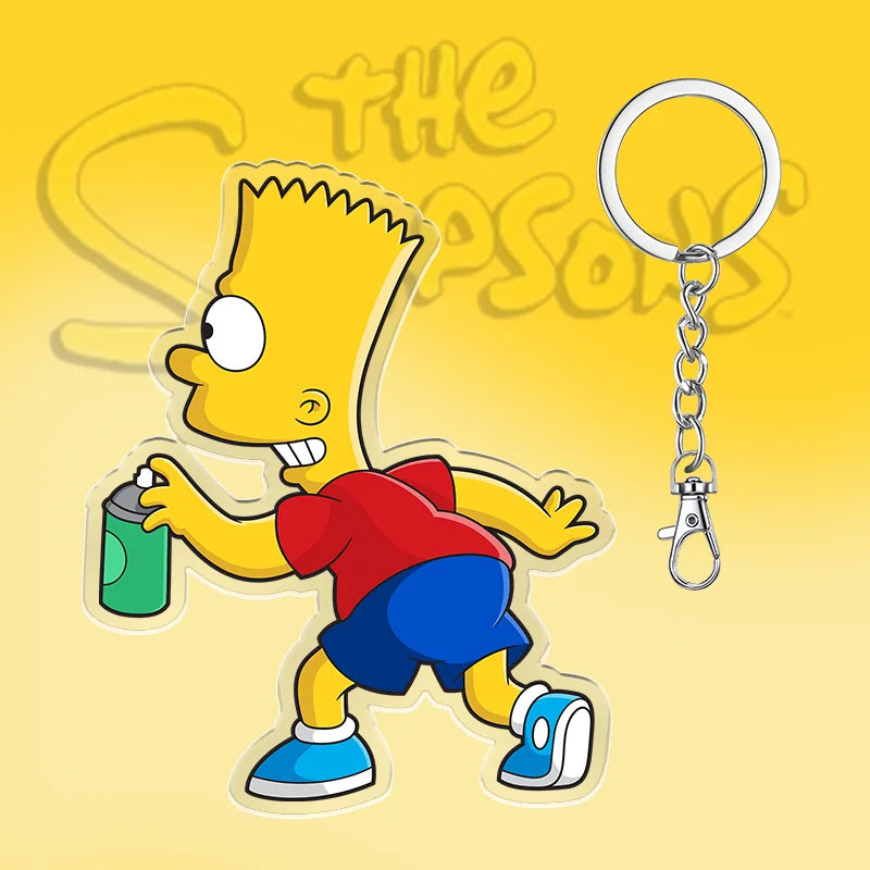 Sleutelhanger De Simpsons 6cm Schattig Acryl Cadeau