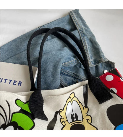 Disney Mickey Mouse Canvas Schoudertas – Grote Inhoud