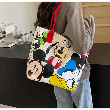 Disney Mickey Mouse Canvas Schoudertas – Grote Inhoud