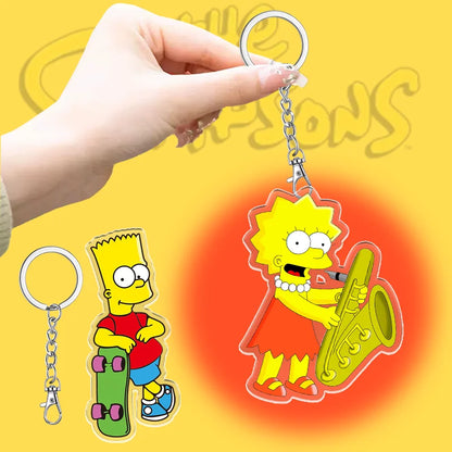 Sleutelhanger De Simpsons 6cm Schattig Acryl Cadeau