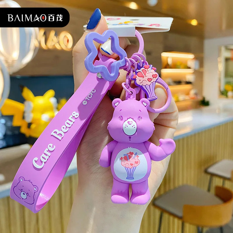 Sleutelhanger Carebear Regenboogbeer Trendy en Schattig Geschenk