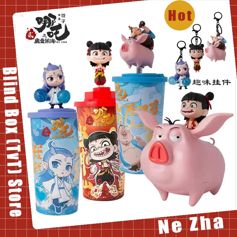 Hot Toys Ne Zha Aobing Topper Cup Figurine – Exclusieve Theatersouvenir met Rietje
