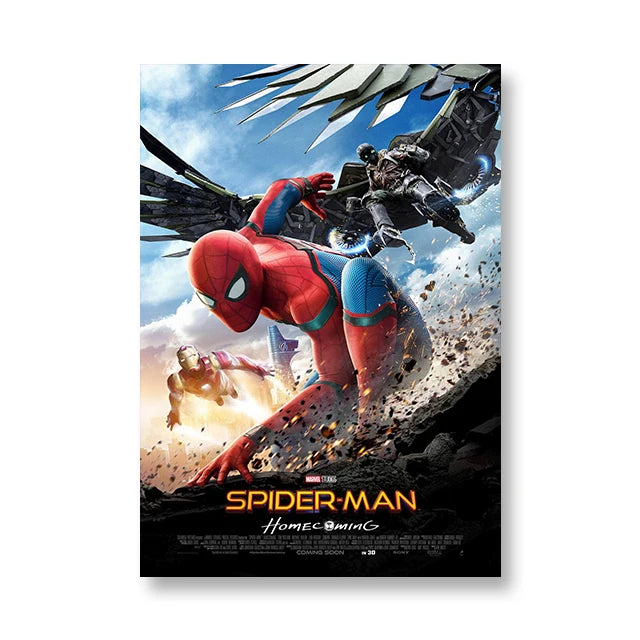 Marvel Film Cover Poster Spiderman Iron Man Wanddecoratie
