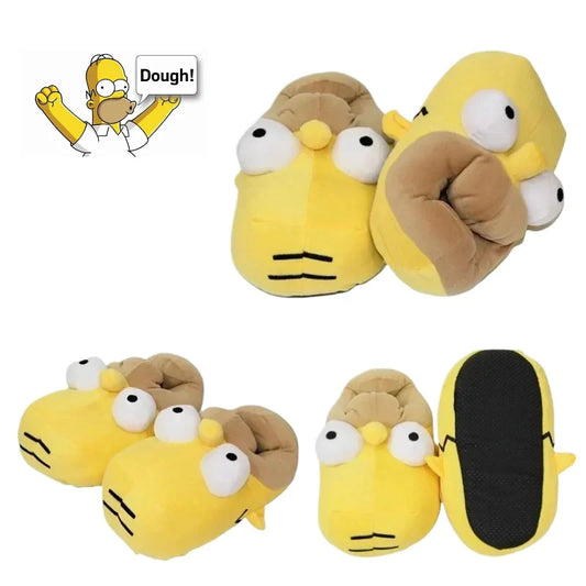 Cartoon Simpson Winter Slippers Voor Warmte En Comfort
