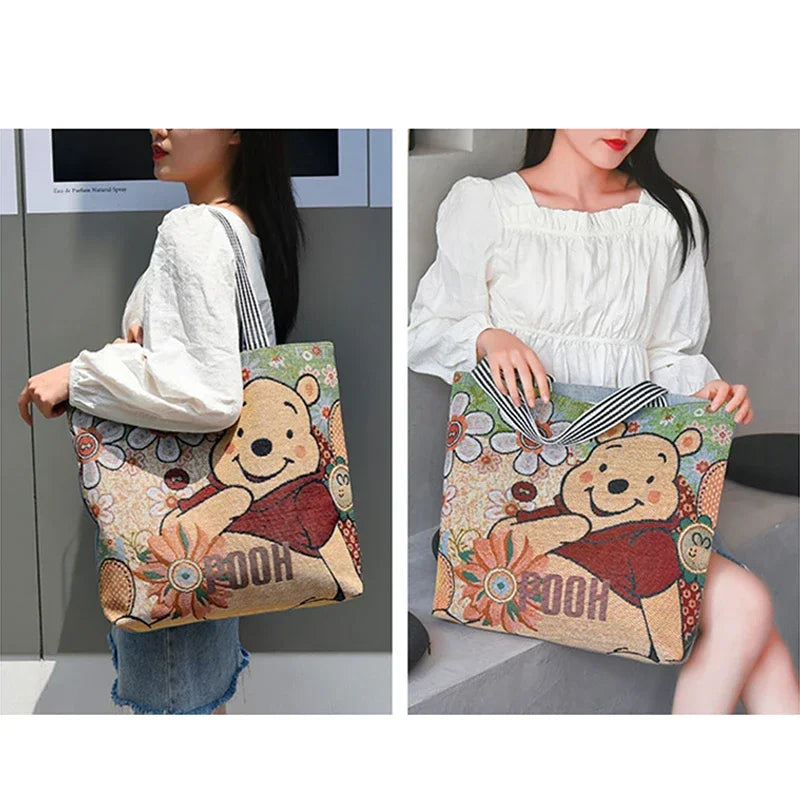 Disney Mickey Mouse, Lilo & Stitch Retro Tas – Ruim Canvas Anime Stijl