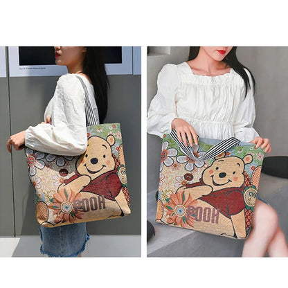 Disney Mickey Mouse, Lilo & Stitch Retro Tas – Ruim Canvas Anime Stijl