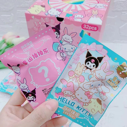 MINISO 32 Pcs Sanrio Pokemon Figure Gummetjes – Leuke Stationery Geschenken