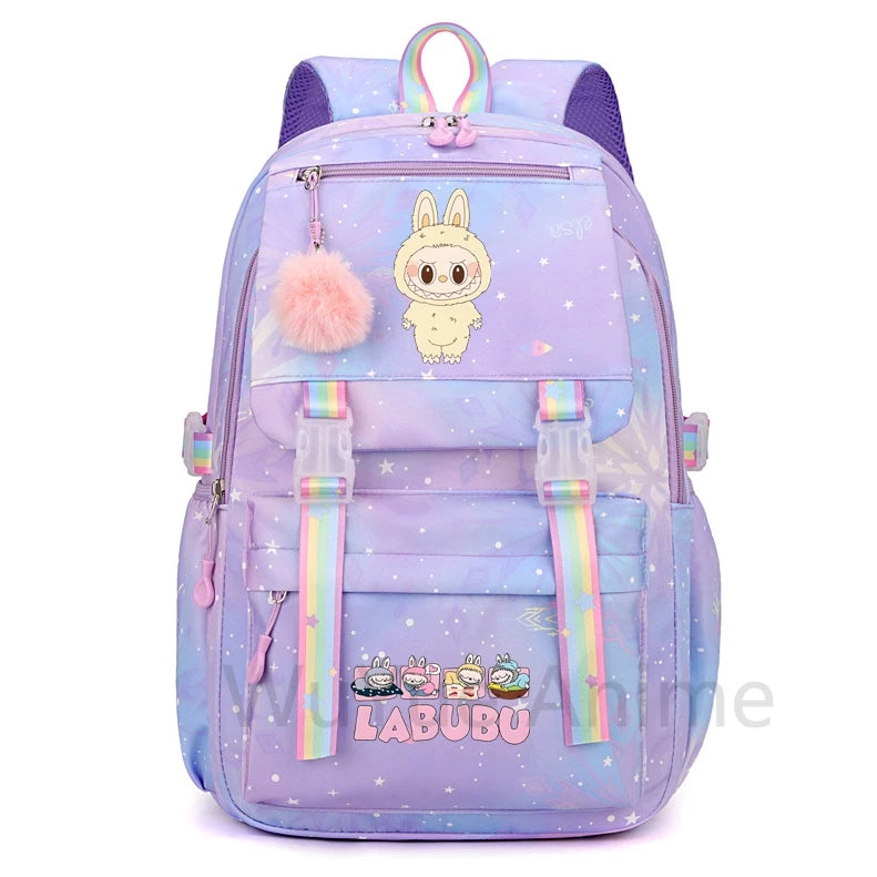 Schattige Labubu backpack rugzak  – Waterdichte Ruime capaciteit