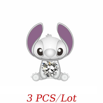 MINISO Cute Cartoon Stitch & Angel Couple Charm – Originele Bedeltjes Voor Armbanden En Kettingen