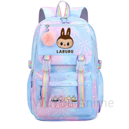 Schattige Labubu backpack rugzak  – Waterdichte Ruime capaciteit