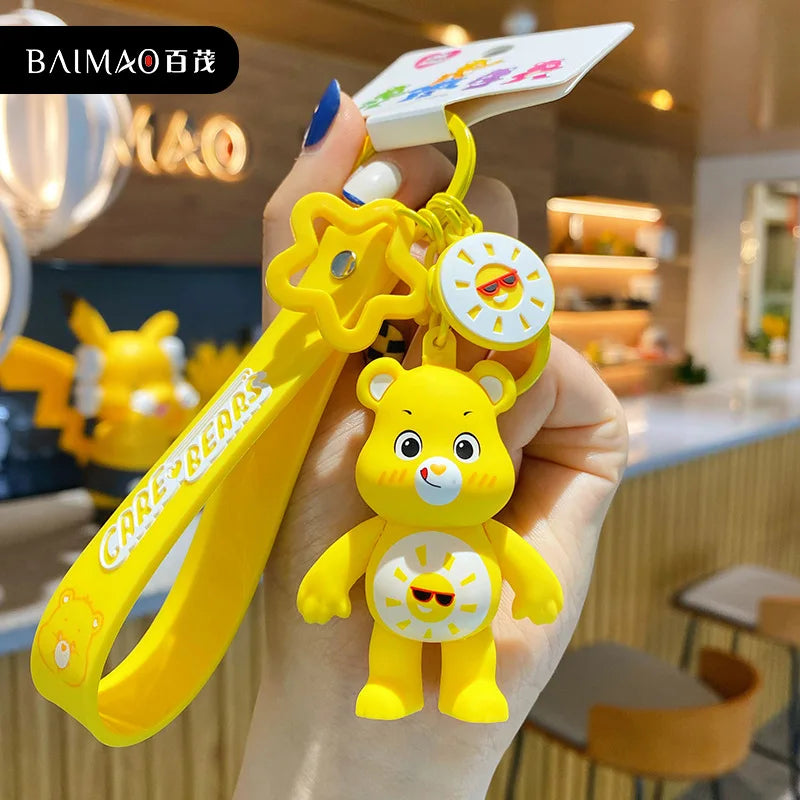 Sleutelhanger Carebear Regenboogbeer Trendy en Schattig Geschenk