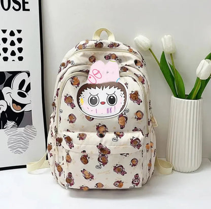 Miniso Labubu Rugzak – Stijlvolle Casual Schooltas Voor Studenten