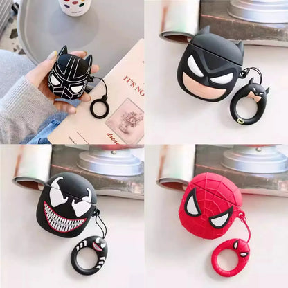 Schattige 3D Siliconen Cases Voor AirPods Met Superhelden