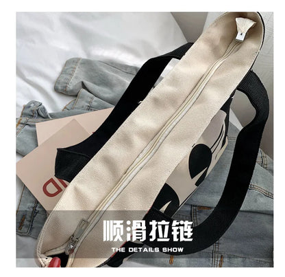 Disney Mickey Minnie Mouse Canvas Tas - Grote Ruimte
