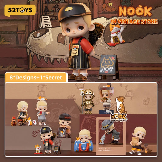 Officiële 52TOYS NOOK in Vintage Store, Mystery Box, random cute Figure Collectible Toy Desktop Decoration Gift for Birthday