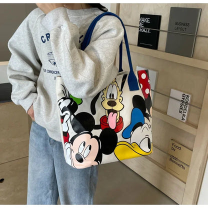 Disney Mickey Mouse Canvas Schoudertas – Grote Inhoud