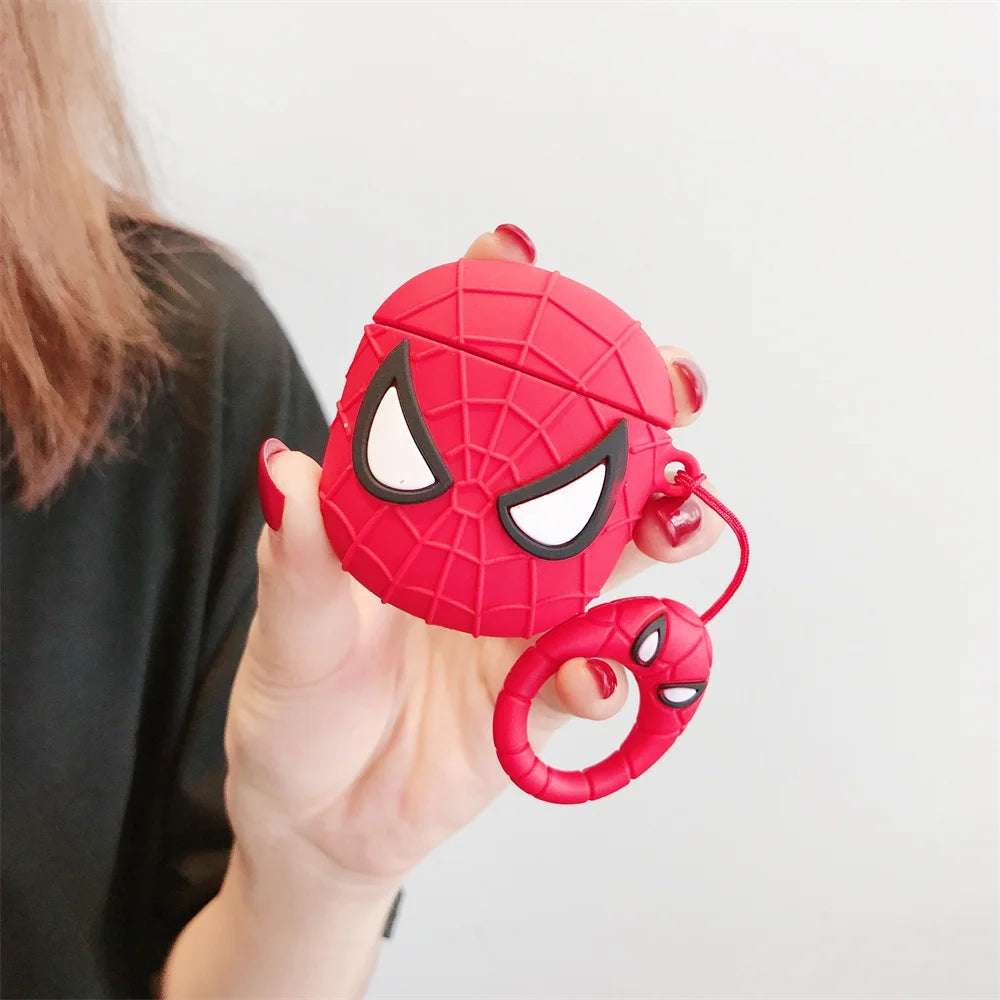 Schattige 3D Siliconen Cases Voor AirPods Met Superhelden