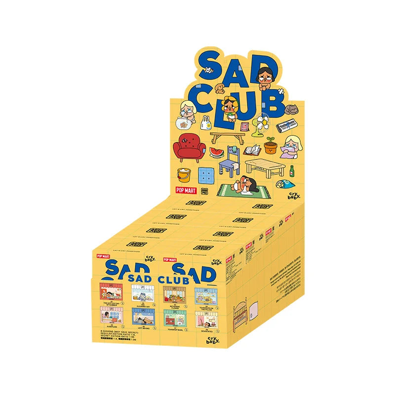 Officiële POP MART Crybaby Sad Club Series Scene Sets Mystery Box – Schattige Anime Actiefiguren