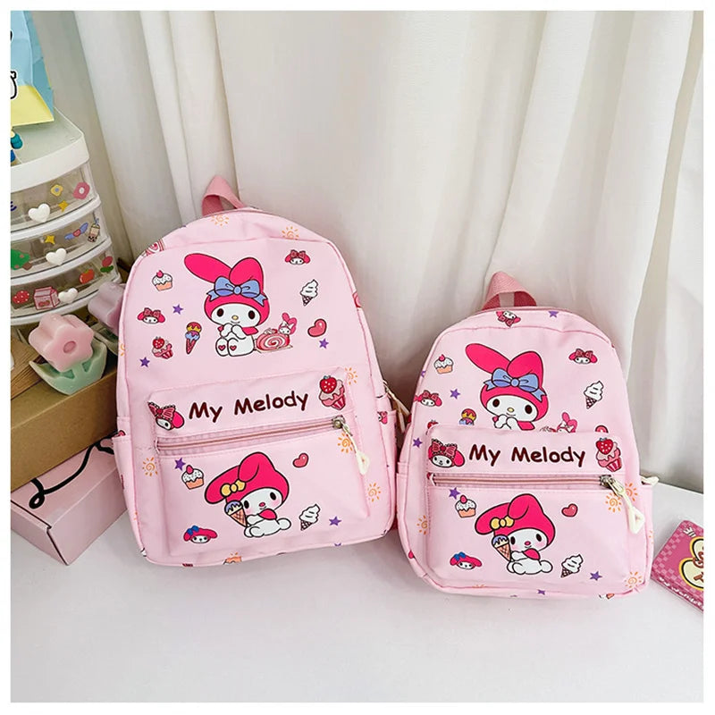 Sanrio Kuromi Hello Kitty My Melody Rugzak – Schattig Pompom Purin