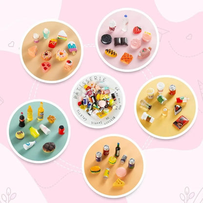 SONGYI Miniatuur Voedsel Drinkflessen – Perfect voor Poppenhuis Speelgoed