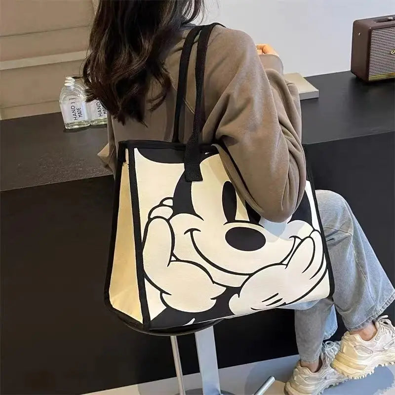Disney Mickey Mouse Canvas Tas - Grote Capaciteit