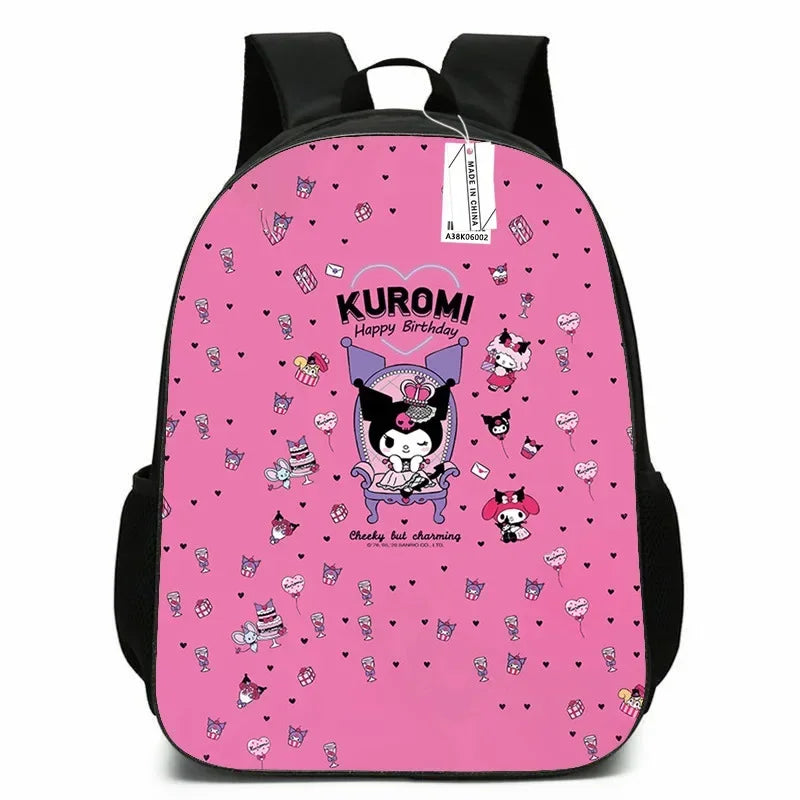 Kawaii My Melody Kuromi Rugzak – Grote Capaciteit Schooltas