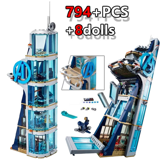 Avengers Tower Model Bouwstenen Educatief Speelgoed Cadeau