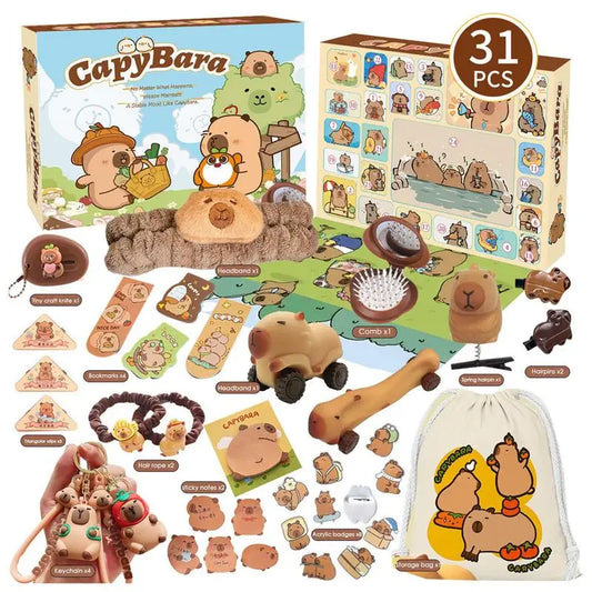 Adventskalender 2025 Capybara Met 24 Dagen Christmas Countdown