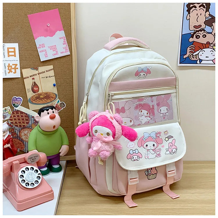 Sanrio Hello Kitty My Melody Rugzak met ruime capaciteit