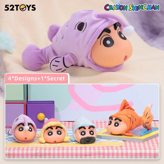 Officiële 52TOYS Blind Box Crayon Shinchan Floppy Fish – Unieke Verzamelbare Decoratie