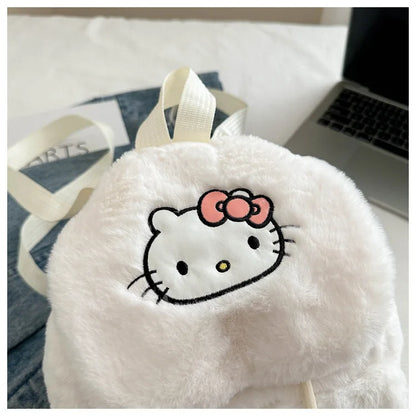 Kawaii My Melody Kuromi Hello Kitty Rugzak – Grote Inhoud en Pluche