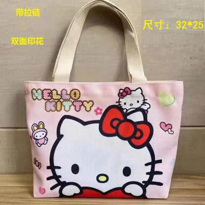 Sanrio Hello Kitty Canvas Tas – Lichtgewicht en Groot